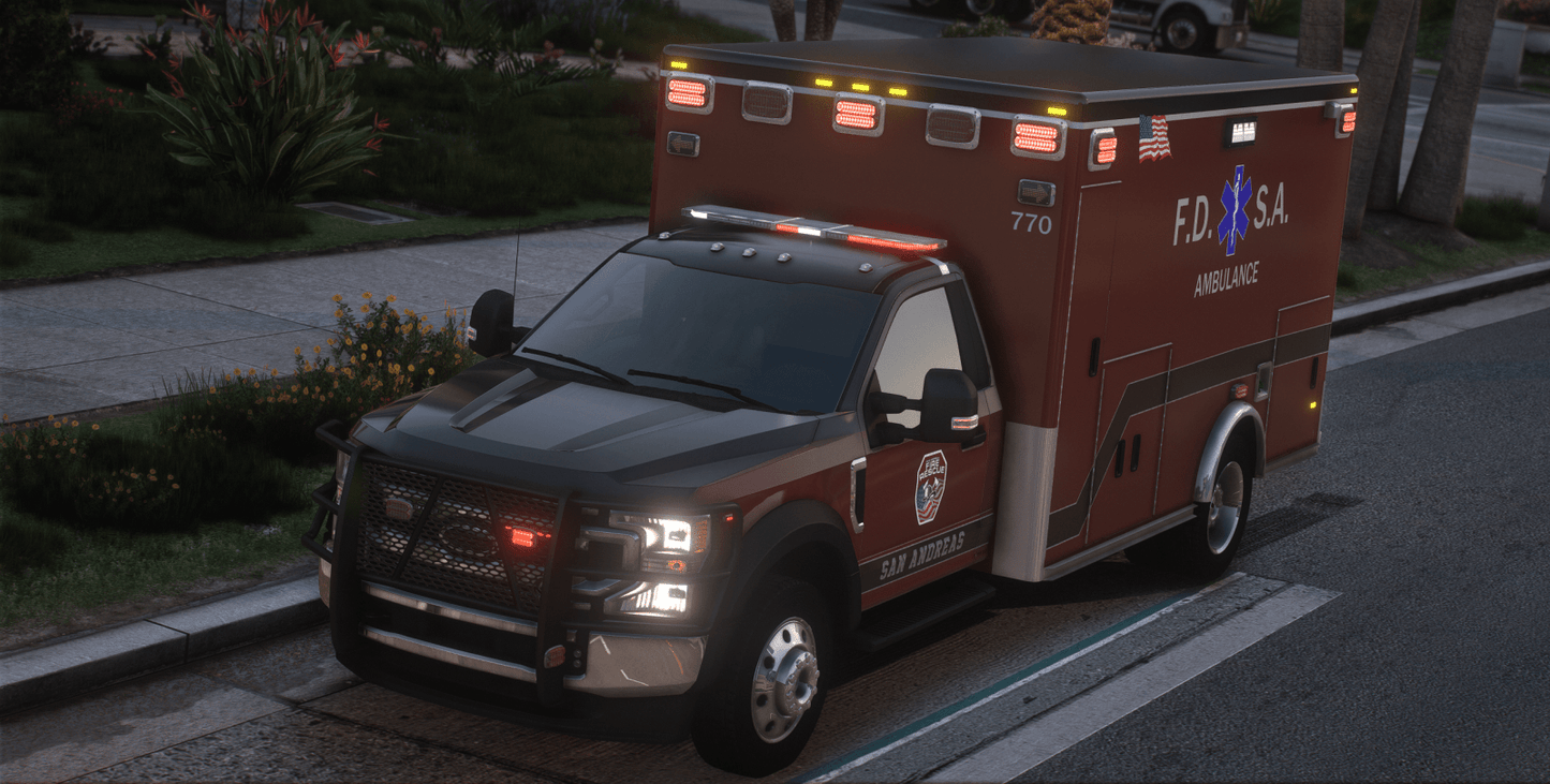 FiveM Debadged Vehicle Generic FD Ambulance - Northern Modifications