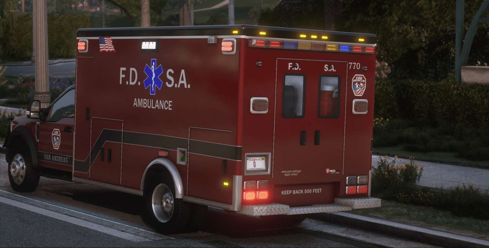 FiveM Debadged Vehicle Generic FD Ambulance - Northern Modifications