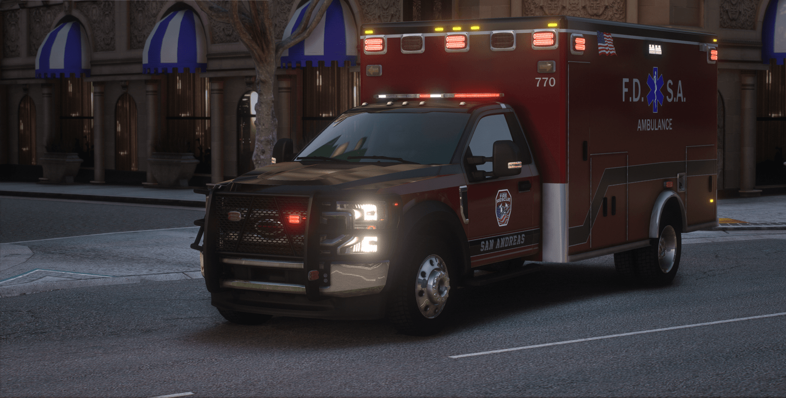 FiveM Debadged Vehicle Generic FD Ambulance - Northern Modifications