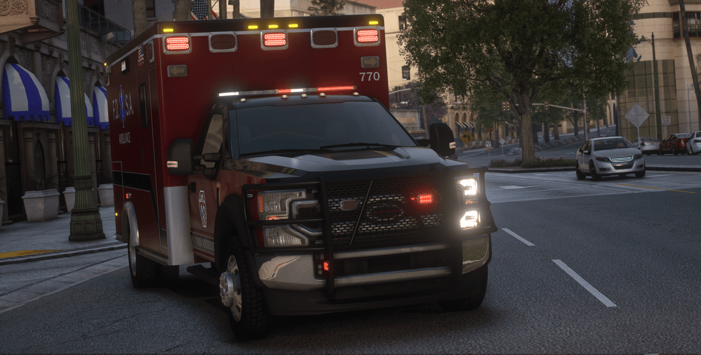 FiveM Debadged Vehicle Generic FD Ambulance - Northern Modifications